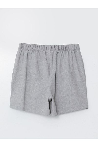 LC Waikiki Fusta scurtă pentru fetiță, plisată, cu talie elastică, antracit LCW Kids