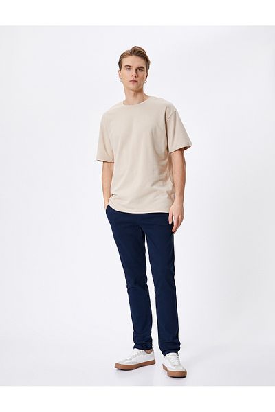 Koton Chino Pants Slim Fit Button Pocket Detail
