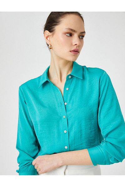 Koton Basic Shirt Long Sleeve Buttoned