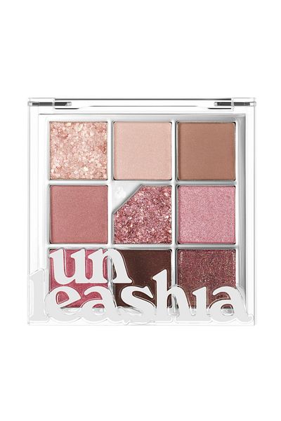UNLEASHIA Dusty Rose Glitter Eyeshadow Palette No. 5