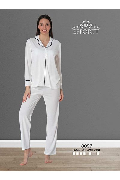 Effortt Set pijama cu nasturi în față Maison Mila
