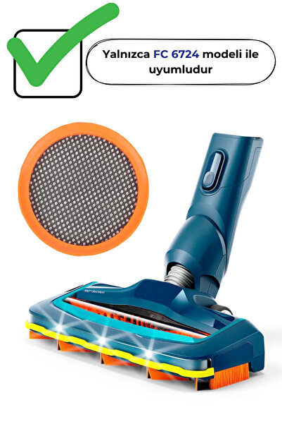 Pro Fresh & Clean Philips Fc 6724 Speed Pro/ SpeedPro Uyumlu Led Işıklı Süpür...