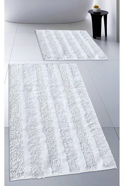 Cotton Crafty Bath Mat Set - Cotton Weaving and Tufting, Harmony Set of 2 60X...