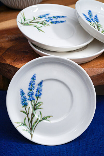 Heda Porselen طقم أطباق خزفية لافندر، 6 قطع، 12 سم