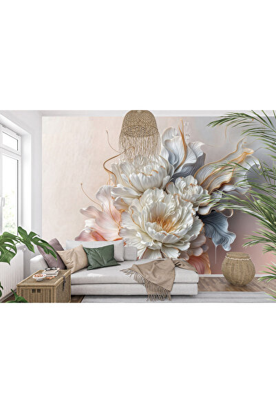 Home çiçekten doğan desen poster duvar kağıdı