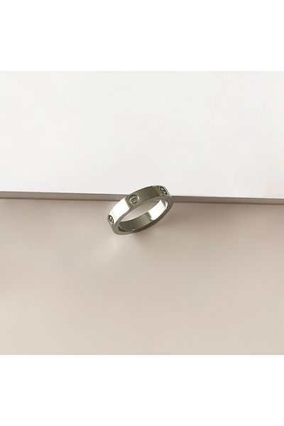 SilverStone Plain Silver Color Model Steel Ring