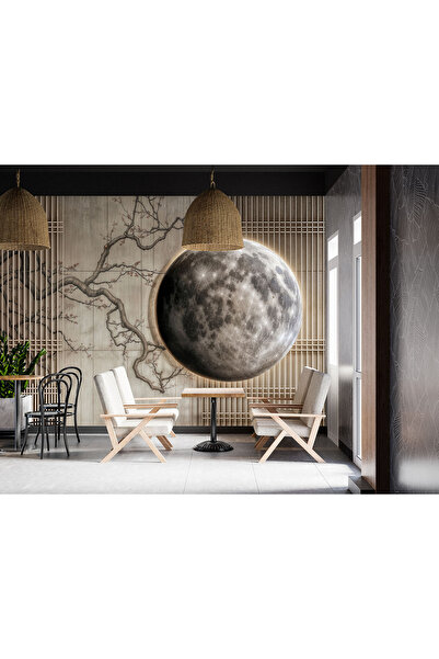 Home panel üzerinde dal ve gezegen poster duvar kağıdı