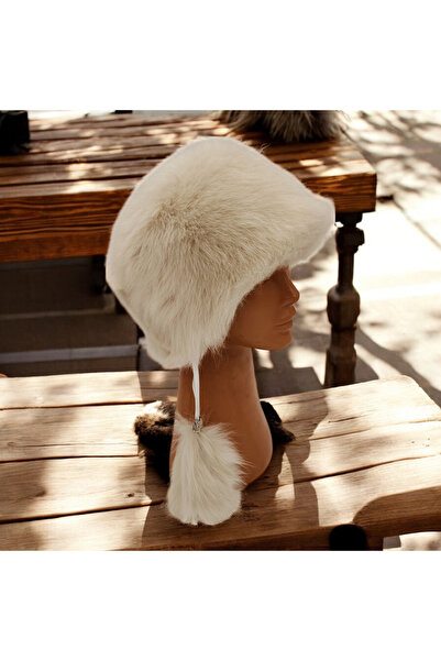 AbbasShop Toskanalı  Deri Ushanka Ayarlanabilir Yumuşak Dokunuşlu Kışlık Şapk...