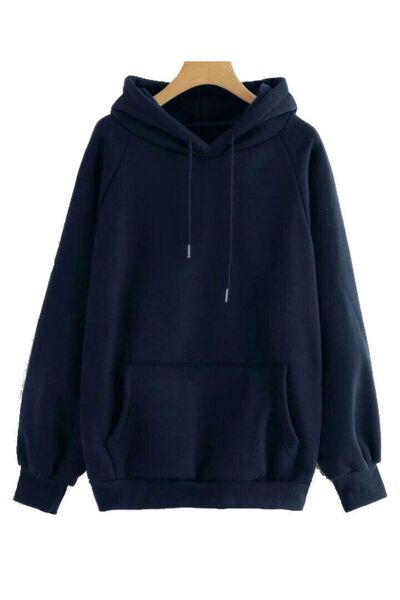 FİTGO Синій худі з капюшоном унісекс