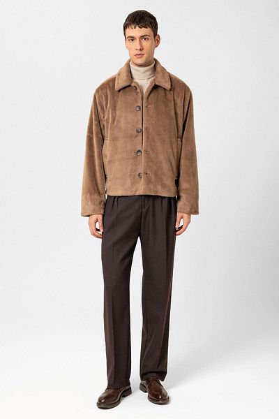 Antioch Mink Relax Fit Soft Textured Men's Coat