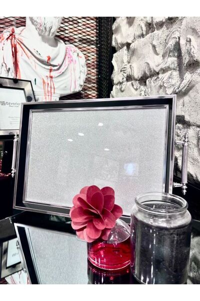 PINALE ART Lüx Nişan Yüzük Çeyizlik Çay Kahve Tepsi