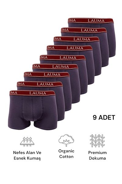 LOUXILOL Ανδρικό Boxer Breathable Fabric 9 Τεμάχια