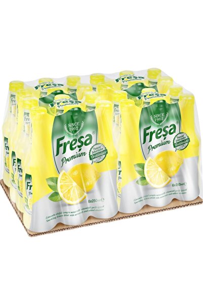 FREŞA Freşa Premium Limonlu Vitaminli Maden Suyu 250 Ml X 24 Adet
