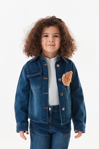 Fulla Moda Cămașă pentru fetiță 100% bumbac brodat pentru câini