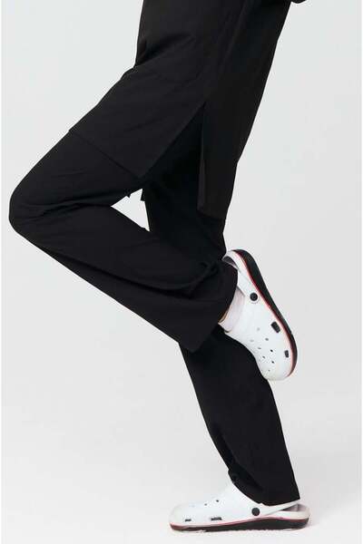 Çatı Medikal UltraLycra Modest - قميص حجاب أسود من الليكرا للطبيب والممرضة