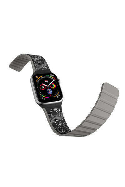 Youngkit Apple Watch 40mm Kordon Youngkit Technological Magnetik Tak Çıkar Si...