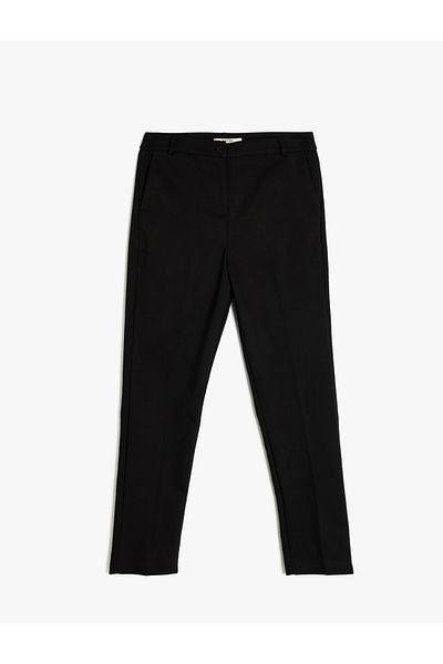 Koton Slim Fit Pocketed Cigarette Fit Fabric Trousers