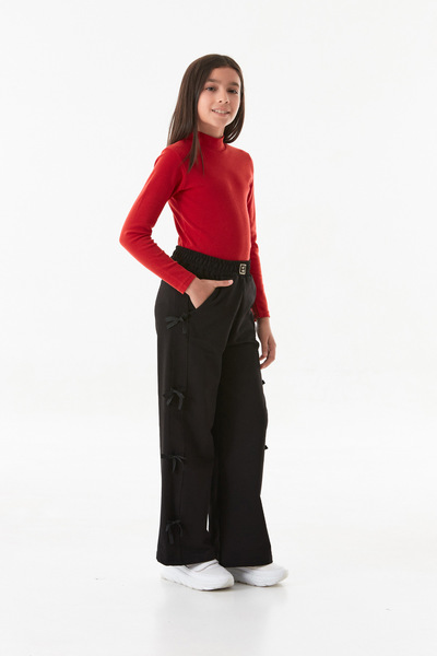 Fulla Moda Kurdele Detaylı Kız Çocuk Pantolon