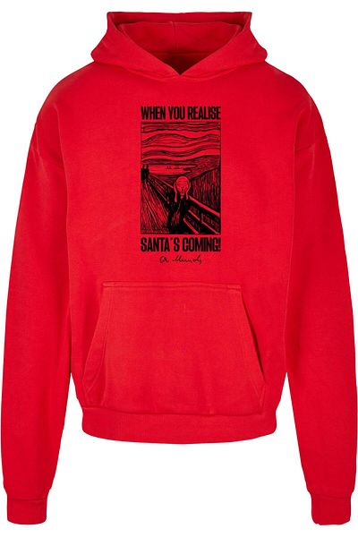Merchcode Munch - Santa's Coming Ultra Heavy Hoody