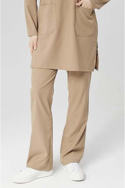 Çatı Medikal Happiness Modest - Lycra Doctor Nurse Hijab Μονόχρωμο κάτω μέρος...