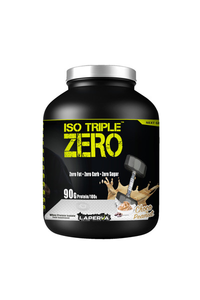 Laperva بروتين مصل اللبن Iso Triple Zero Next Generation، بنكهة الشوكولاتة البلجيكية والفول السوداني، 4 رطل