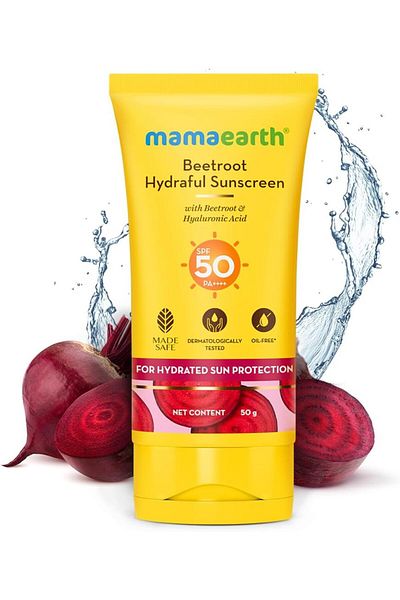 Mamaearth Beetroot Hydraful Sunscreen With Hyaluronic Acid - 50 g