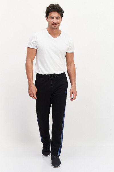 Ocean Pacific Men's Regular Fit Embroidered Logo Sweatpants, Black
