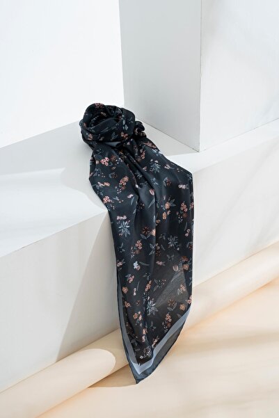 JAWEL Kadın Digital Baskılı Çiçek Desen Soft Eşarp