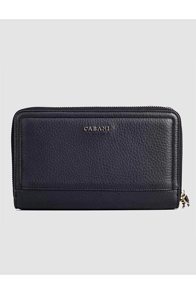 Cabani Genuine Leather Black Men's Handbag