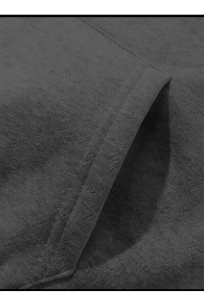 FİTGO Футерована куртка з капюшоном і кишенями-кенгуру, унісекс