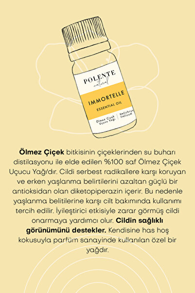 Polente Natural Ölmez Çiçek Uçucu Yağı (5 ml)