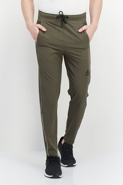 RBX Men Sportswear Fit Brand Logo Training Sweartpants, Olive