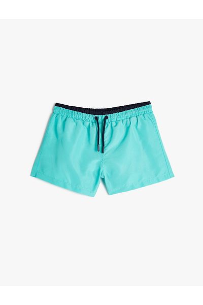Koton Basic-Badeshorts mit gebundener Taille