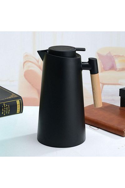 MIBRU Thermos heat isolation jug 1000ml with thermometer black