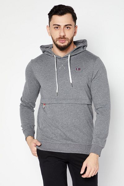 Nordland Men Sportswear Fit Outdoor Sweatshirt, Grey