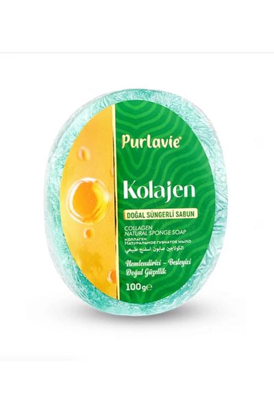 Troy Soapun Purlavie Collagen Sponge Soap 100 Gr.