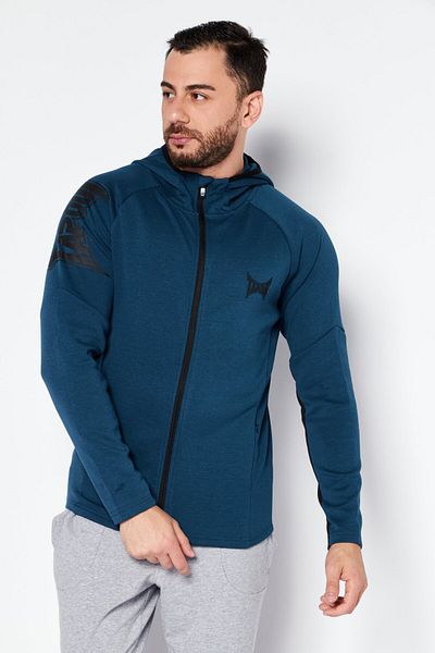 Tapout Men Sportswear Fit Long Sleeves Training Sweatshirt, Blue