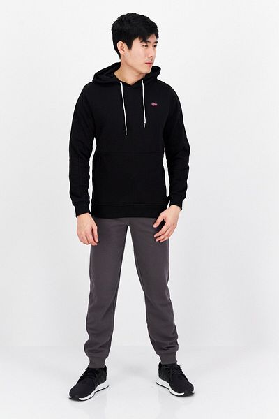Nordland Men Sportswear Fit Outdoor Hooded Sweatshirt, Black