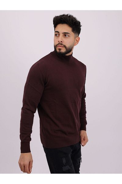 TÜKATO Men's Regular Fit Half Fisherman Knitwear Sweater