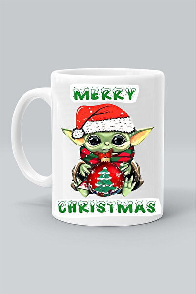 Olympus plus 2356 NOEL BABY YODA MERRY CHRISTMAS BASKILI KUPA BARDAK