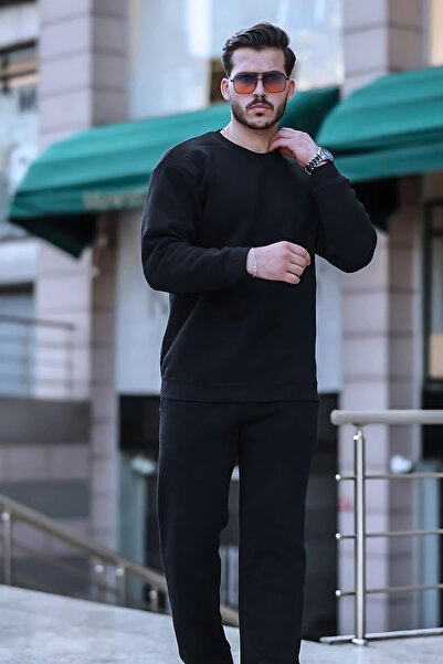 BayBayan Ανδρική φόρμα με λάστιχο με λαιμόκοψη