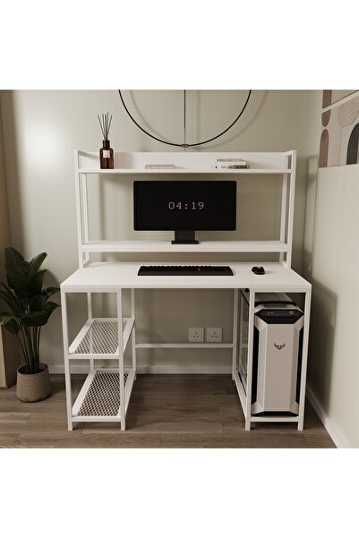 Deconode Regal Raflı Çalışma Masası