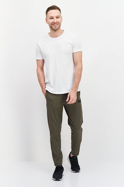 Tapout Men's Sportswear Fit Brand Logo Sweatpants, Olive