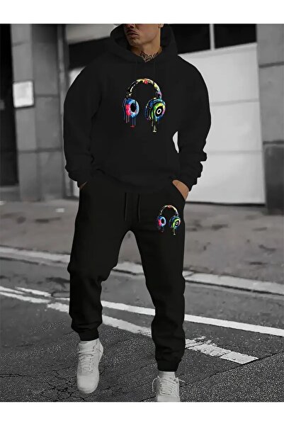 Sezon tekstil Σετ αθλητική φόρμα Unisex με μοτίβο ακουστικών