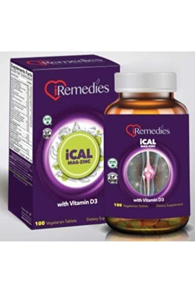 iremedies أقراص كالسيوم ومغنيسيوم زنك 100 قرص