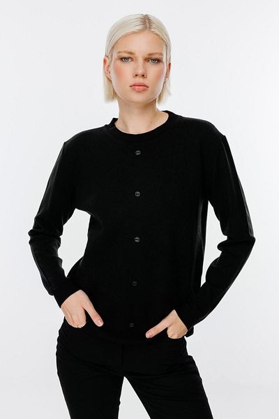 ON Pulover de tricotaj cu nasturi cu model
