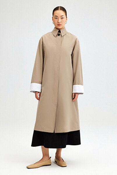 Touché Privé TRENCH COAT WITH CUFF DETAIL