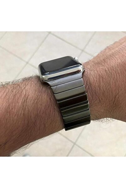 bbtech Apple Watch 38-40-41mm Stainless Steel Balık Sırtı Metal Kordon Series...