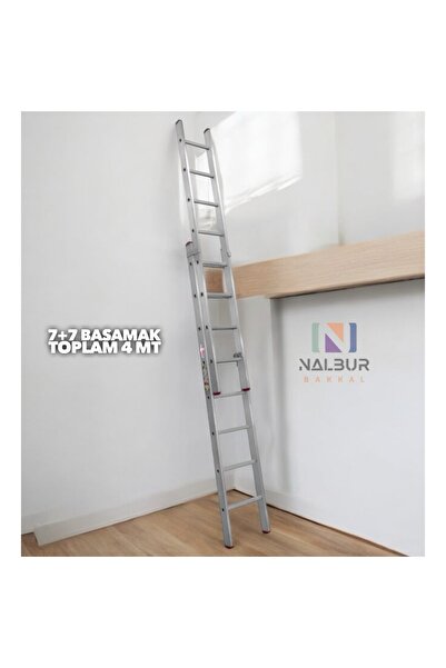 Genel Markalar Akrobat 2+2 Toplam 4 Metre Endüstriyel Alüminyum Sürgülü (ptt) Merdiven