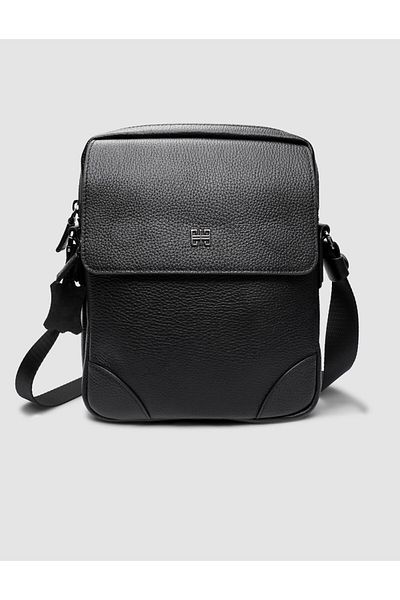 Cabani 100% Genuine Leather Black Men's Messenger Bag
